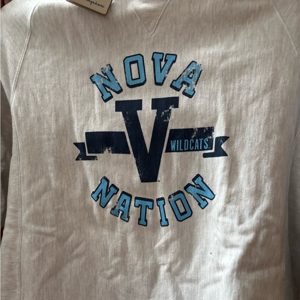 Champion Gray NCAA Villanova Nova Nation Wildcats Sweatshirt Size XL